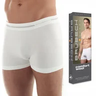 Majtki męskie - Bokserki męskie WEŁNIANE BRUBECK BX10430 - L - miniaturka - grafika 1