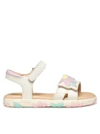 Buty dla dziewczynek - Geox Sandały J Haiti J558ZB 000BC C0406 M Biały - miniaturka - grafika 1