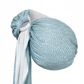 Chusty do noszenia dzieci - Zaffiro, Chusta kółkowa, tkana, do noszenia dzieci, Hug Me, Mint leaves - miniaturka - grafika 1