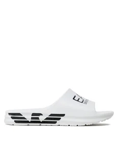 EA7 Emporio Armani Klapki XBP008 Biały - Klapki i japonki męskie - miniaturka - grafika 1