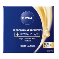 Kremy do twarzy - Nivea Przeciwzmarszczkowy rewitalizujący krem do twarzy 55+ na dzień 50 ml - miniaturka - grafika 1