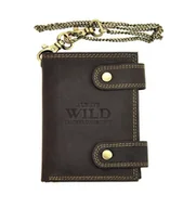 Portfele - WILD skórzany porfel męski 2901-BIC z łańcuchem 2901-BIC - miniaturka - grafika 1