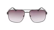 Okulary przeciwsłoneczne - Calvin Klein Okulary przeciwsłoneczne, 002 czarny matowy, rozmiar uniwersalny - miniaturka - grafika 1