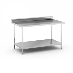 B2B Partner Stół roboczy ze stali nierdzewnej z półką, 1500 x 800 x 850 mm - Stoły gastronomiczne - miniaturka - grafika 1