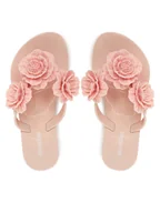 Buty dla dziewczynek - Melissa Japonki Mini Melissa Harmonic Springtime Inf M 35705 Różowy - miniaturka - grafika 1