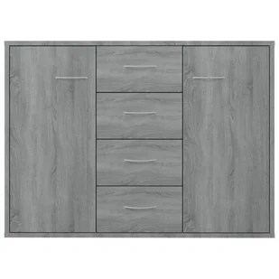 Lumarko Komoda, szary dąb sonoma, 88x30x65 cm, materiał drewnopochodny - Komody - miniaturka - grafika 5