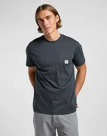 Koszulki męskie - LEE WW POCKET TEE WASHED BLACK 112364587 XL - miniaturka - grafika 1