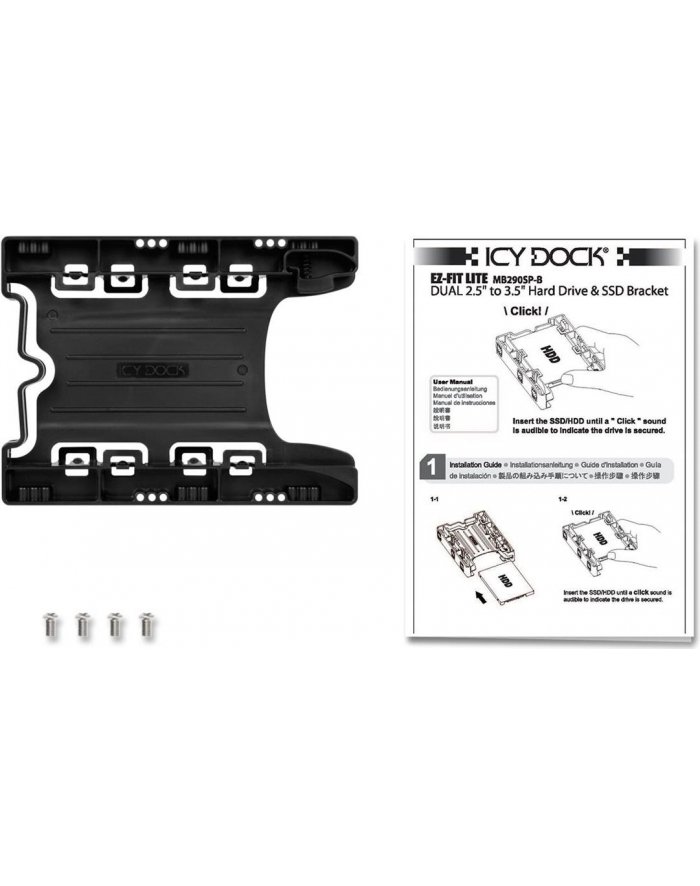 icy dock IcyDock MB290SP-B 2,5'' to 3,5'' SATA/IDE