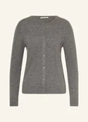 Swetry damskie - Lilienfels Kardigan Z Kaszmiru grau - miniaturka - grafika 1