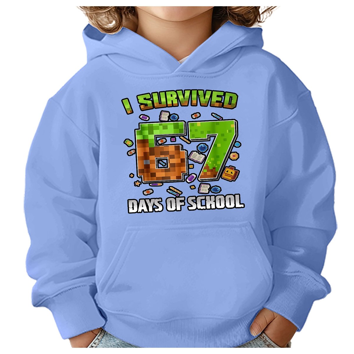 BLUZA DZIECIĘCA Z KAPTUREM 67 SIX SEVEN VIRAL 146-152 DLA DZIECKA PREZENT