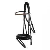 Ogłowia - SCHOCKEMOHLE Ogłowie z nachrapnikiem angielskim kombinowanym CAPRI - miniaturka - grafika 1