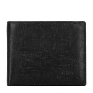 Portfele - Portfel męski z naturalnej skóry Saffiano czarny - miniaturka - grafika 1
