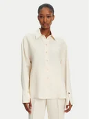 Koszule damskie - Patrizia Pepe Koszula 2C1602 A052 B823 Écru Regular Fit - miniaturka - grafika 1