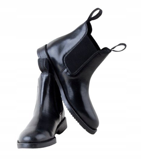 RHINEGOLD DAMSKIE CZARNE WSUWANE BUTY JEŹDZIECKIE SKÓRA 42 1JTB