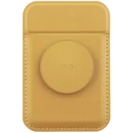 Portfele - Etui portfel UNIQ Flixa MagSafe Żółty - miniaturka - grafika 1