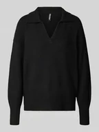 Swetry damskie - Sweter z dzianiny o kroju regular fit z dodatkiem wełny model ‘MALOU’ - miniaturka - grafika 1