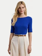 Bluzki damskie - LAUREN RALPH LAUREN Bluzka 200654963185 Niebieski Slim Fit - miniaturka - grafika 1