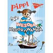 Książki edukacyjne - praca zbiorowa Pippi Wesoła kolorowanka z naklejkami - miniaturka - grafika 1