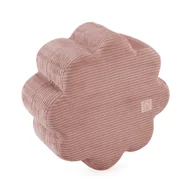 Zestawy mebli dla dzieci - Misioo Pufa Kwiat 54X25 Cm Różowy Sztruks Premium - miniaturka - grafika 1
