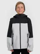 Kurtki i płaszcze dla chłopców - 4F Kurtka przejściowa 3w1 membrana 5000 chłopięca - szara 164 (13-14 lat) - miniaturka - grafika 1