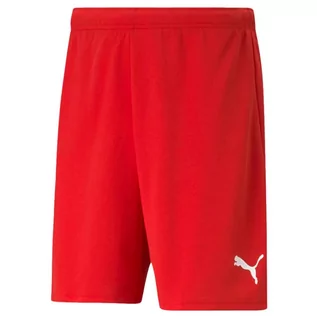 Spodnie sportowe męskie - Spodenki Puma teamRISE czerwone - grafika 1