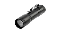 Latarki - Latarka LED na baterie 1xAA, 3W, 200lm, 6400K, 250m, IP44, czarna - miniaturka - grafika 1