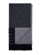 Apaszki i szaliki damskie - Hey Marly Wełniany szal "Classic" w kolorze czarno-szarym - 250 x 65 cm - miniaturka - grafika 1