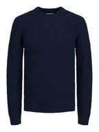 Swetry męskie - Jack & Jones Sweter w kolorze granatowym - miniaturka - grafika 1