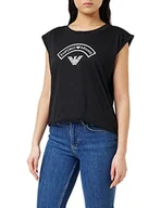 Koszulki i topy damskie - Emporio Armani Underwear Logomania Tank Top Fashion Vest, czarny, S, czarny, S - miniaturka - grafika 1