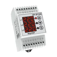 Akcesoria do monitoringu - Przekaźnik napięciowy trójfazowy DigiTOP VP-3F10A - miniaturka - grafika 1