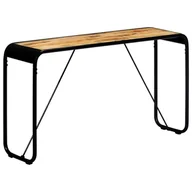 Konsole i sekretarzyki - vidaXL Stolik konsola 140x35x76 cm lite surowe drewno mango 247869 - miniaturka - grafika 1