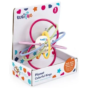 Zabawka edukacyjna TULIFUN Planeta Kolorowe pierścienie TF30110 - Zabawki interaktywne dla dzieci - miniaturka - grafika 1