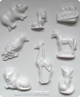 Akcesoria rzeźbiarskie - Zwierzęta safari, foremka do odlewów z gipsu - miniaturka - grafika 1