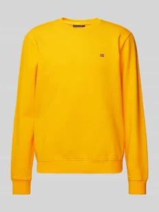 Sweter z dzianiny z wyhaftowanym logo - Swetry męskie - miniaturka - grafika 1