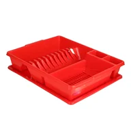 Suszarki do naczyń - Altom SUSZARKA DO NACZYŃ CLASSIC 43X35X9CM CZERWONY (011) 5902443993213 - miniaturka - grafika 1