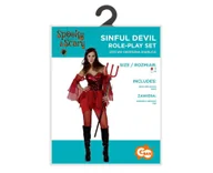 Stroje karnawałowe - Strój dla dorosłych Grzeszna Diablica rozm. S - miniaturka - grafika 1