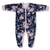 Pajacyki dla niemowląt - PAJACYK Z KOLEKCJI RÓŻA ANGIELSKA GRANAT 68 - miniaturka - grafika 1