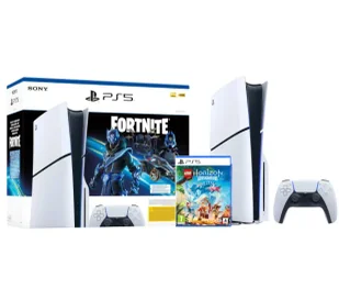 Sony PlayStation 5 Slim D Chassis PS5 1TB z napędem Fortnite Cobalt + LEGO Horizon Adventure - Konsole Playstation - miniaturka - grafika 1