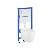 Stelaże i zestawy podtynkowe do WC - Zestaw Podtynkowy WC Geberit Duofix Delta Komfort Amele - miniaturka - grafika 1