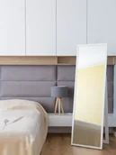 Lustra - Lustro stojące PROFILMAT 160x50 cm wąska rama BIAŁA PREMIUM - miniaturka - grafika 1