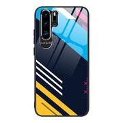 Etui i futerały do telefonów - Color Glass Case etui pokrowiec nakładka ze szkła hartowanego z osłoną na aparat Huawei P30 Pro pattern 2 - miniaturka - grafika 1