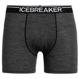 Męskie bokserki Icebreaker Mens Anatomica Boxers Rozmiar: L / Kolor: czarny/szary - Majtki męskie - miniaturka - grafika 1