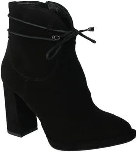 Botki Karino 4882-003 Czarne Welur Skórzane - KARINO - Botki damskie - miniaturka - grafika 1