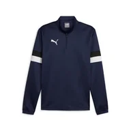 Bluzy sportowe męskie - Męska Bluza PUMA TEAMRISE 1/4 ZIP TOP 65865606 – Granatowy - miniaturka - grafika 1