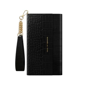 Ideal of Sweden Clutch do IPHONE 11 PRO / XS / X Jet Black Croco - Etui i futerały do telefonów - miniaturka - grafika 1