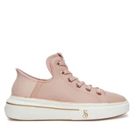 Sneakersy damskie - Sneakersy Skechers Snoop One-Og Leather 186001/BLSH Różowy - miniaturka - grafika 1