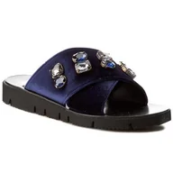 Klapki i japonki damskie - Klapki Gino Rossi Saylee DL046N-TWO-TK00-5700-P Granatowy - miniaturka - grafika 1