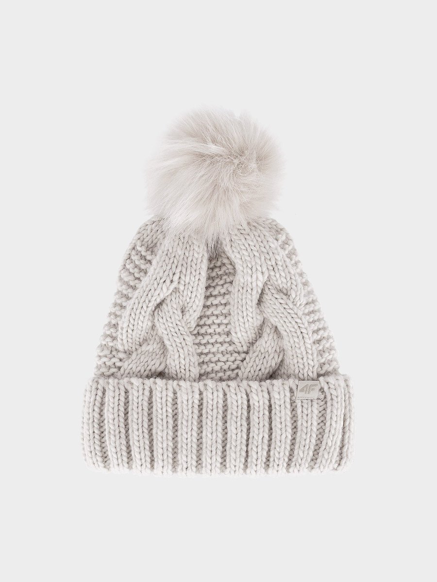 Czapka zimowa damska 4F - biała