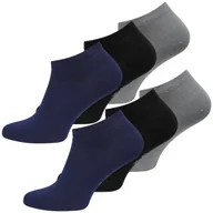 Skarpetki męskie - Stopki Bambusowe Unisex 3 Pary Mix Kolorów Wzmocnione Palce I Pięta 39/42 - miniaturka - grafika 1