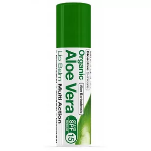 Dr.Organic Aloe Vera Lip Balm SPF15 nawilżająco-łagodzący balsam do suchych ust 5.7ml - Balsamy do ust - miniaturka - grafika 1